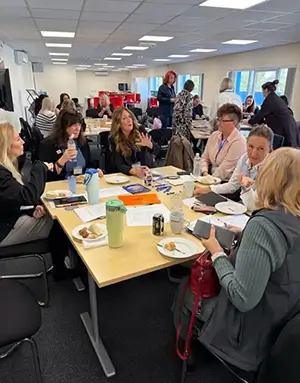 Group discussions at the Raise the Roof event
