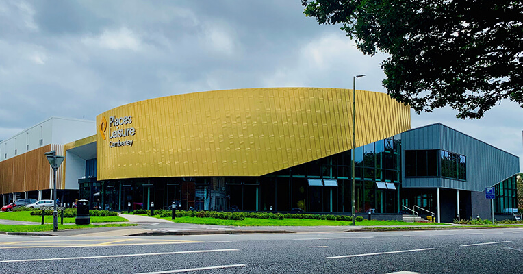 2021 Roof of the Year Camberley Leisure Centre Progressive Systems Ltd|Multi-discipline project over £250k Camberley Leisure Centre Progressive Systems Ltd|NFRC Individual Health and Safety Award Ian Pickard of Clarke Roofing Southern|Young Roofer of the Year - Sponsored by BMI Shane Roberts of J Randall Roofing Contractors Ltd|NFRC 2021 Roofing Awards logo