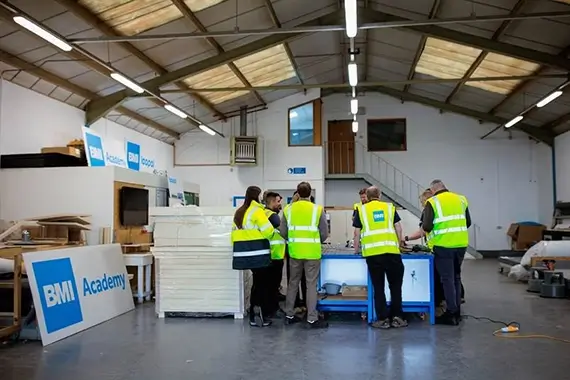 Contractors training at BMI Academy