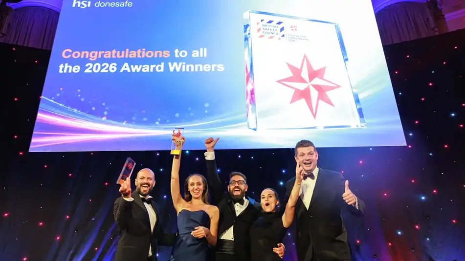 International Safety Awards 2026 winners on stage