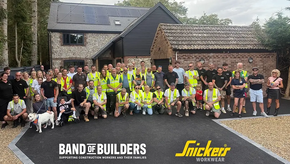 Band of Builders volunteers on project site