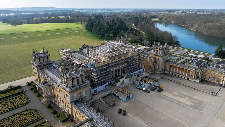 Aerial view of Blenheim Palace