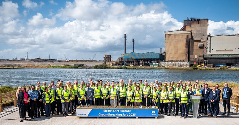Tata Steel Breaks Ground on £1.25bn Port Talbot Electric Arc Furnace|Tata Steel Breaks Ground on £1.25bn Port Talbot Electric Arc Furnace