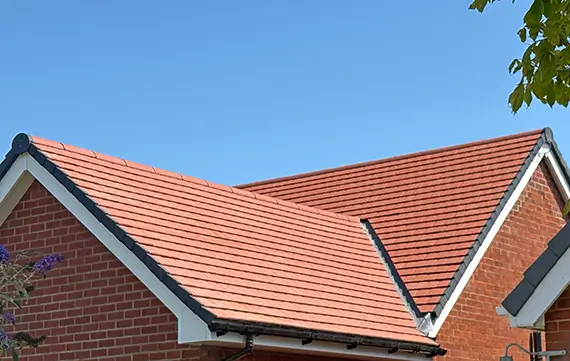 The new roof supplied with Russell Roof Tiles Bute3 roof tiles