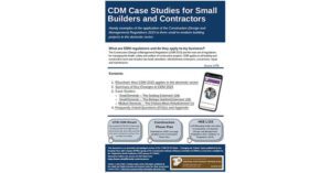 New CDM Guide for Small Builders, Contractors and Tradespeople
