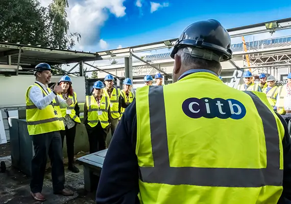 Swedish delegation at the National Construction College Scotland