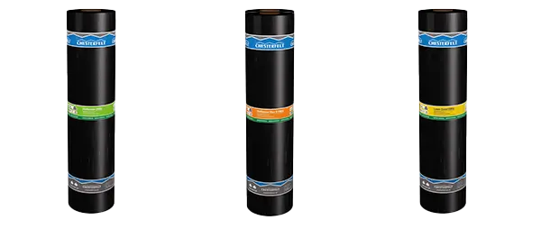 Chesterfelt torch-on membranes