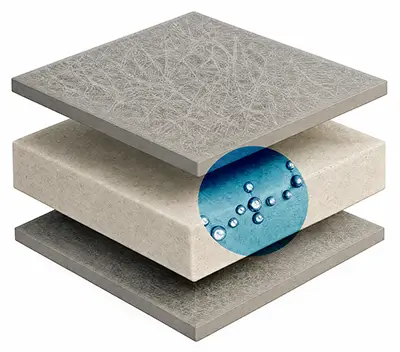 DensDeck Cross Section Gypsum