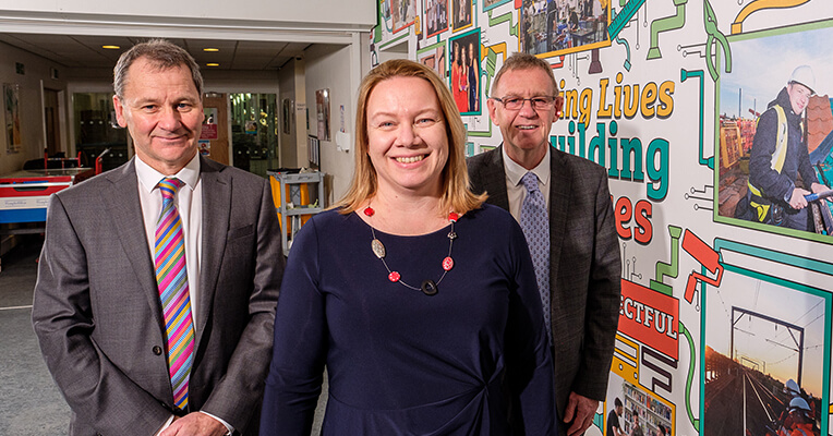 Derek Whitehead, Nikki Davis and Peter Norris