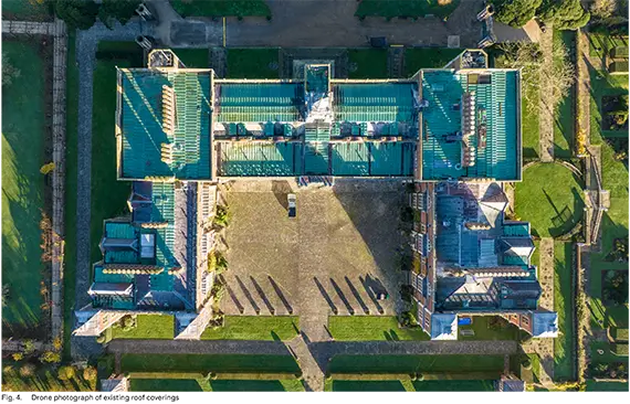Drone photo of Hatfield House