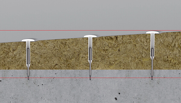 EJOT’s flat roofing solution JBS-R fastener and EcoTek tube-washer combination