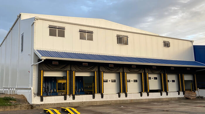 Facade of loading bay - Increasingly Global for EJOT