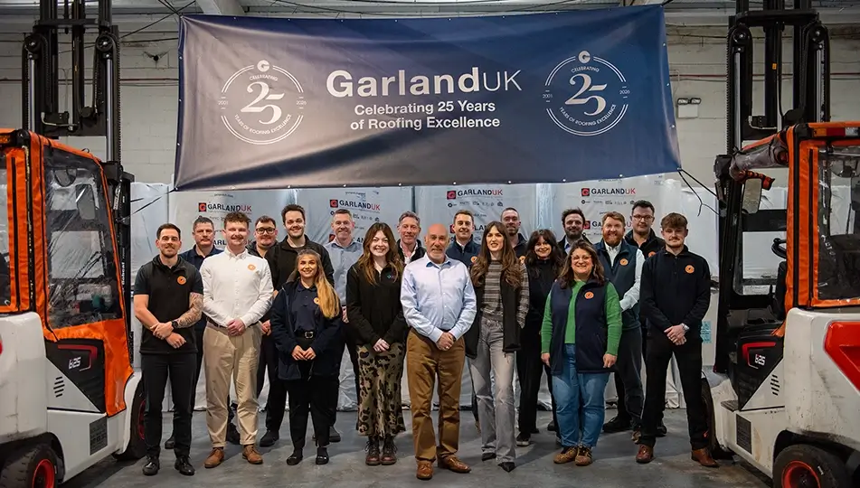 Garland UK Celebrates 25 Years of Service-Led Roofing Excellence