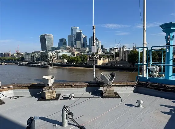 Garland UK Dura-Coat liquid waterproofing system installed at Tower Bridge
