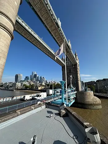 Garland UK Dura-Coat liquid waterproofing system installed at Tower Bridge