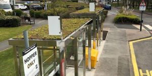 Green-tech Supplies Materials for Innovative Green Roof Bus Shelters