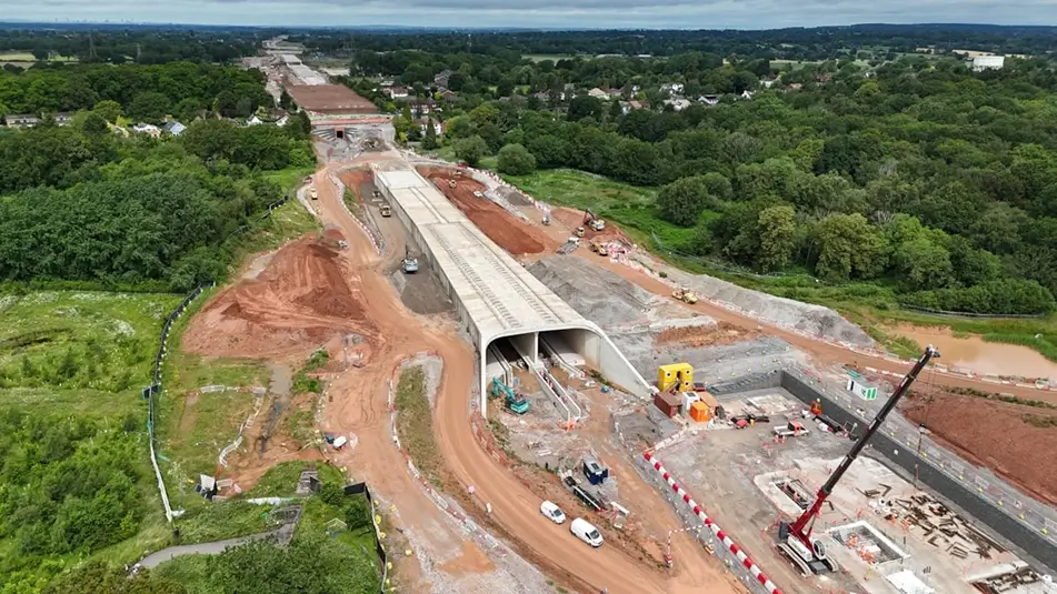 HS2 Burton Green Tunnel roof