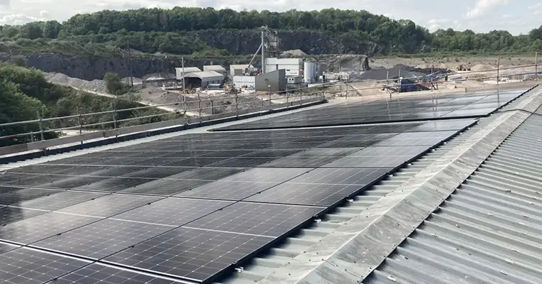 Rooftop Solar Powers Up Devon Quarry