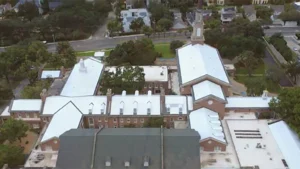 Temporary Roof Protection Safeguards Historic Houston Church Renovation