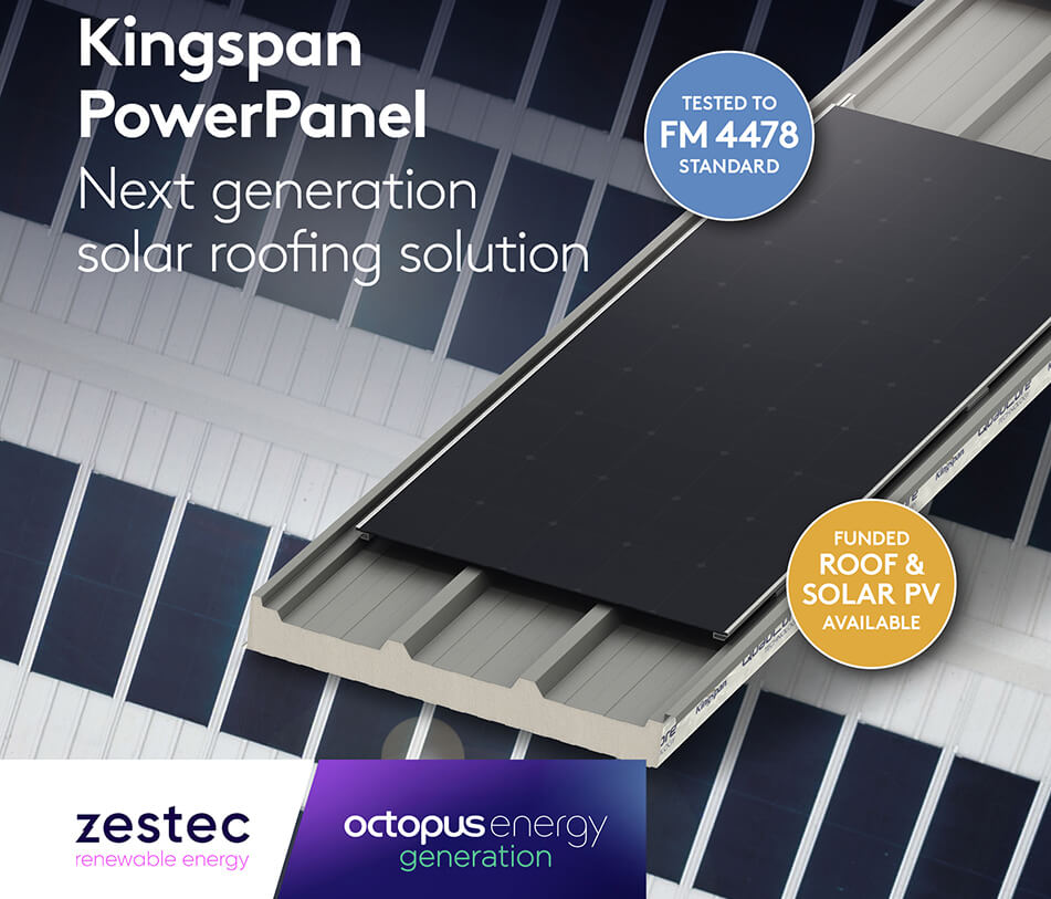 Kingspan and Zestec Launch Funded Solar Roofing Solution for Commercial Refurbishment Projects