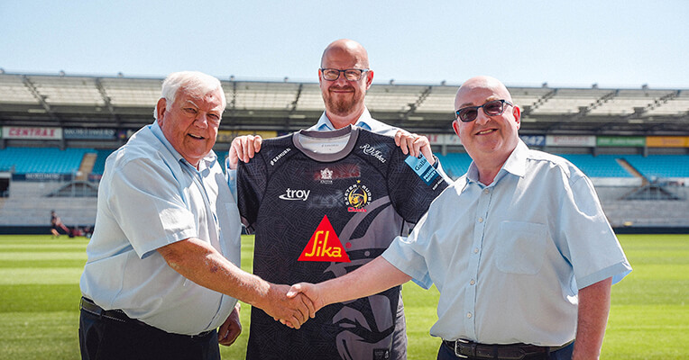 Sika Announced as Main Sponsor of Exter Chiefs Rugby Club|Sika Announced as Main Sponsor of Exter Chiefs Rugby Club
