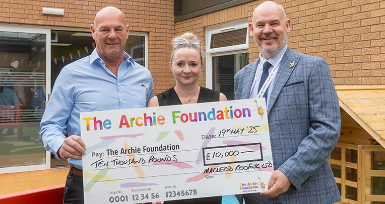Roofing Firm Helps Bring Comfort to Children in Hospital