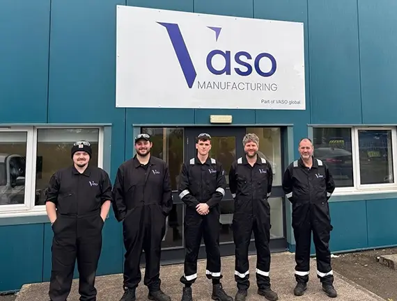 New recruits at VASO Manufacturing’s site at Irongray Park, Dumfries