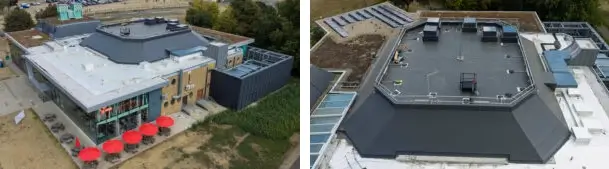 Aerial view of Peterborough Key Theatre