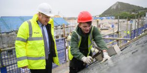 PM Tries Roof Slating Ahead of G7 Summit