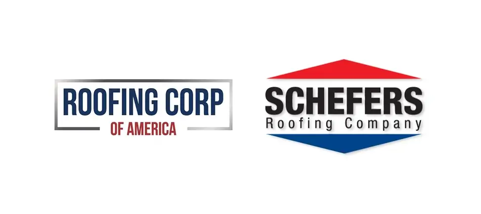Roofing Corp of America and Schefers Roofing logos