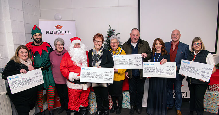 Russell Roof Tiles Spreads Festive Cheer with Biggest Ever Charity Pot|Russell Roof Tiles Spreads Festive Cheer with Biggest Ever Charity Pot