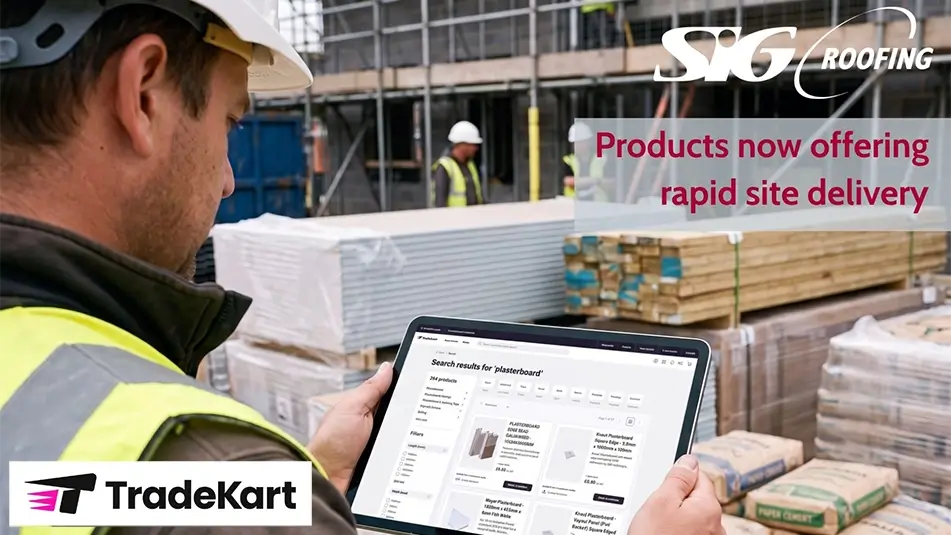 TradeKart and SIG Roofing Offer Rapid Site Delivery to Roofers