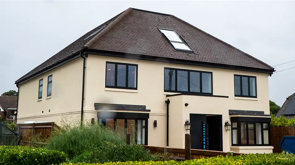 Exterior of the Big Build house
