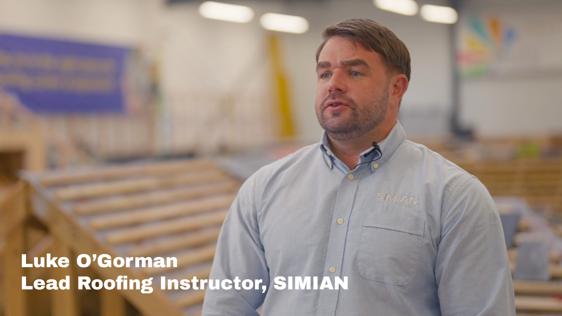 Roofing Apprenticeships at SIMIAN – Luke O’Gorman, Lead Roofing Instructor
