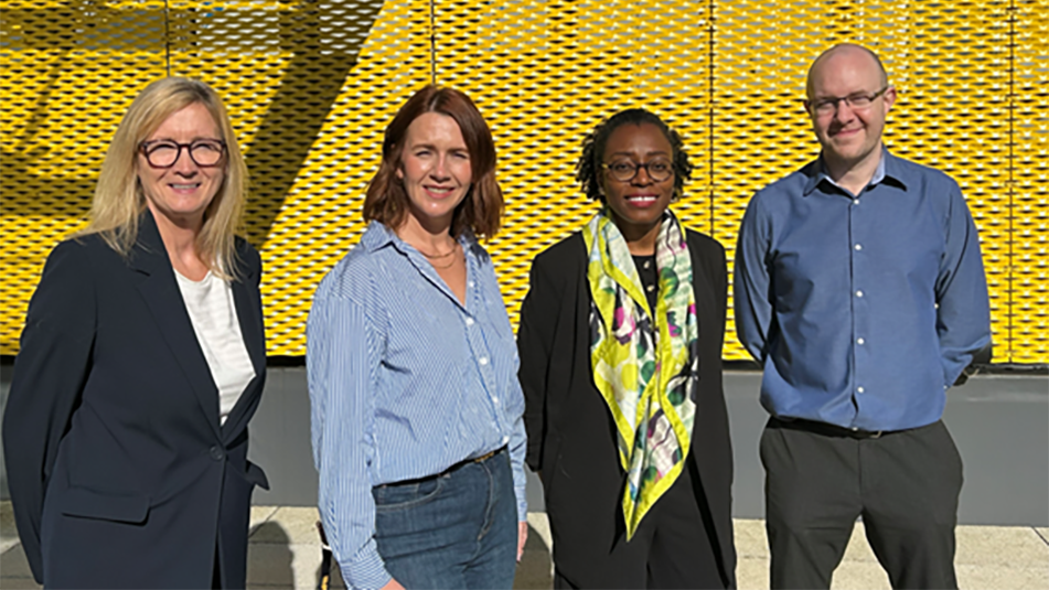 Debbie Newton, Strategic and End User Marketing Manager, Sika; Natalie Dugdale, Chief Operating Officer, VYZ); Jumoke Adegunle, Business Unit Manager – Building Envelope, Sika; Craig Evans, Head of Innovation and Quality & Business Unit Manager Incorez, Sika.