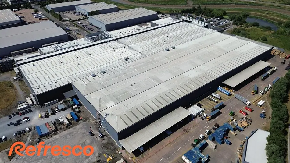 Refresco, Bridgwater roof – pre installation of solar system