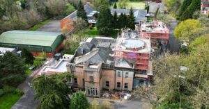 Historic Roof Restoration Underway at School Towers