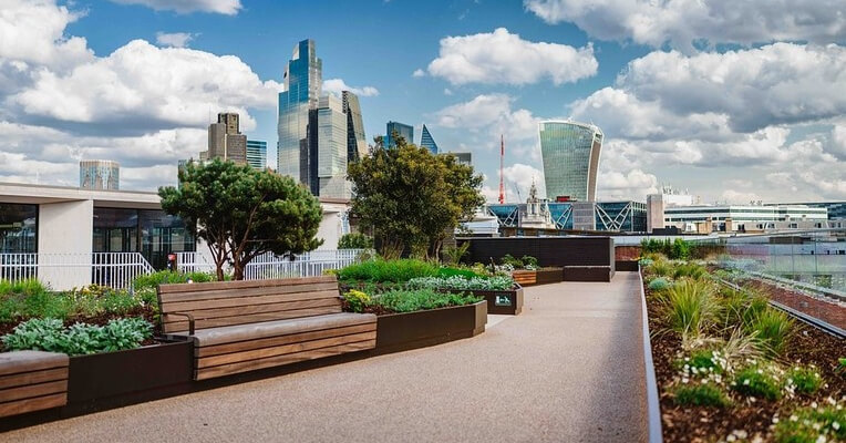 The rooftop offers 360 views of Central London