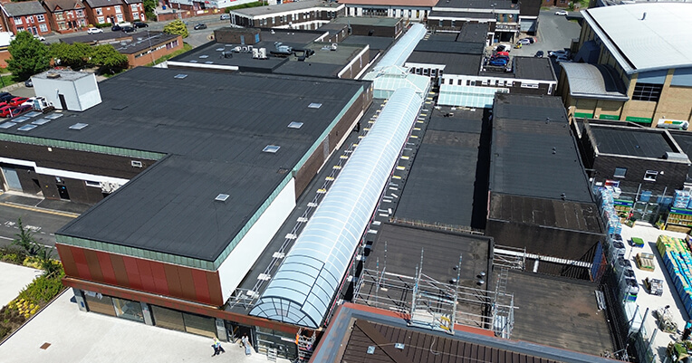 Roof Refurbishment Complete at Cheshire Shopping Centre