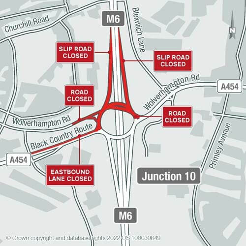 M6 bridge map