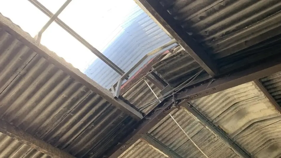 The fragile roof which Jacob Black fell through