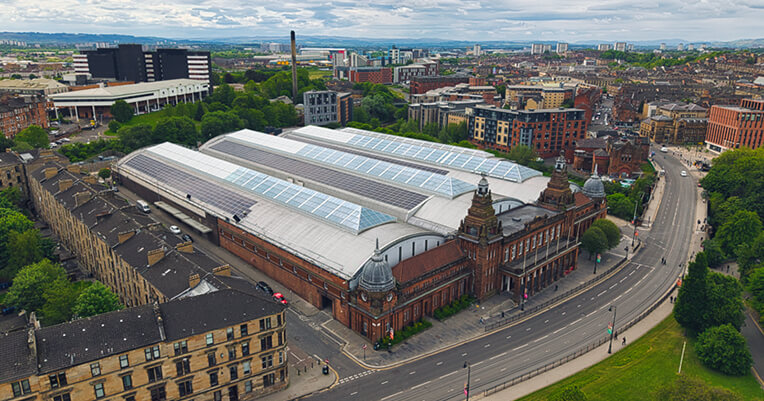 Major Roof-Mounted Solar Project Complete at Historic Glasgow Landmark|Major Roof-Mounted Solar Project Complete at Historic Glasgow Landmark